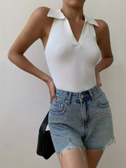 Viviana Fitted Knit Polo