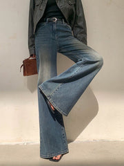 Retro High-Waist Wide Leg Jeans