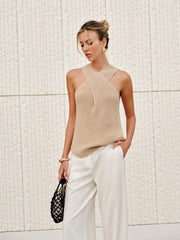 Maria Knit Halter Tank Top