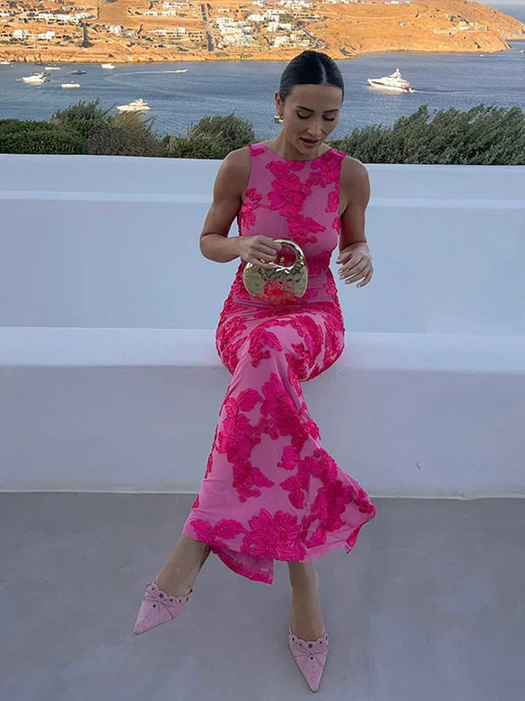 Alora Bloom Maxi Dress