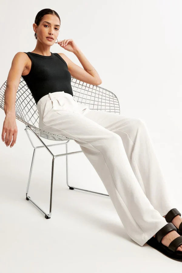 Lucia Crisp Tailored Pants