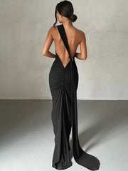 Natalie Draped Silhouette Maxi