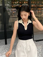 Antonella Retro-Inspired Knit Polo