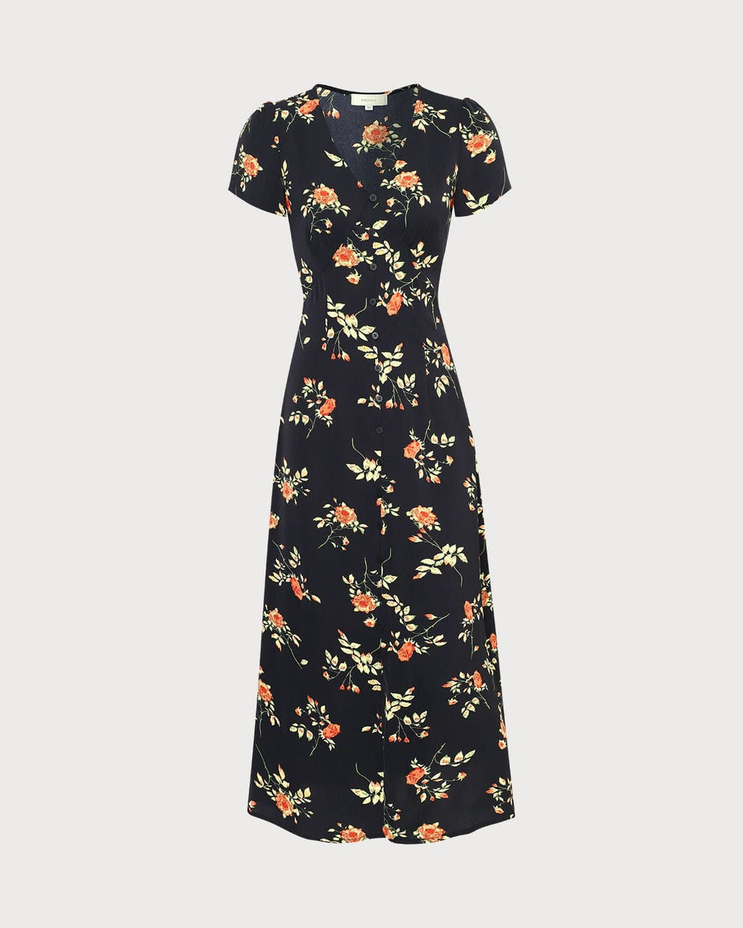Black Floral Elegance Maxi