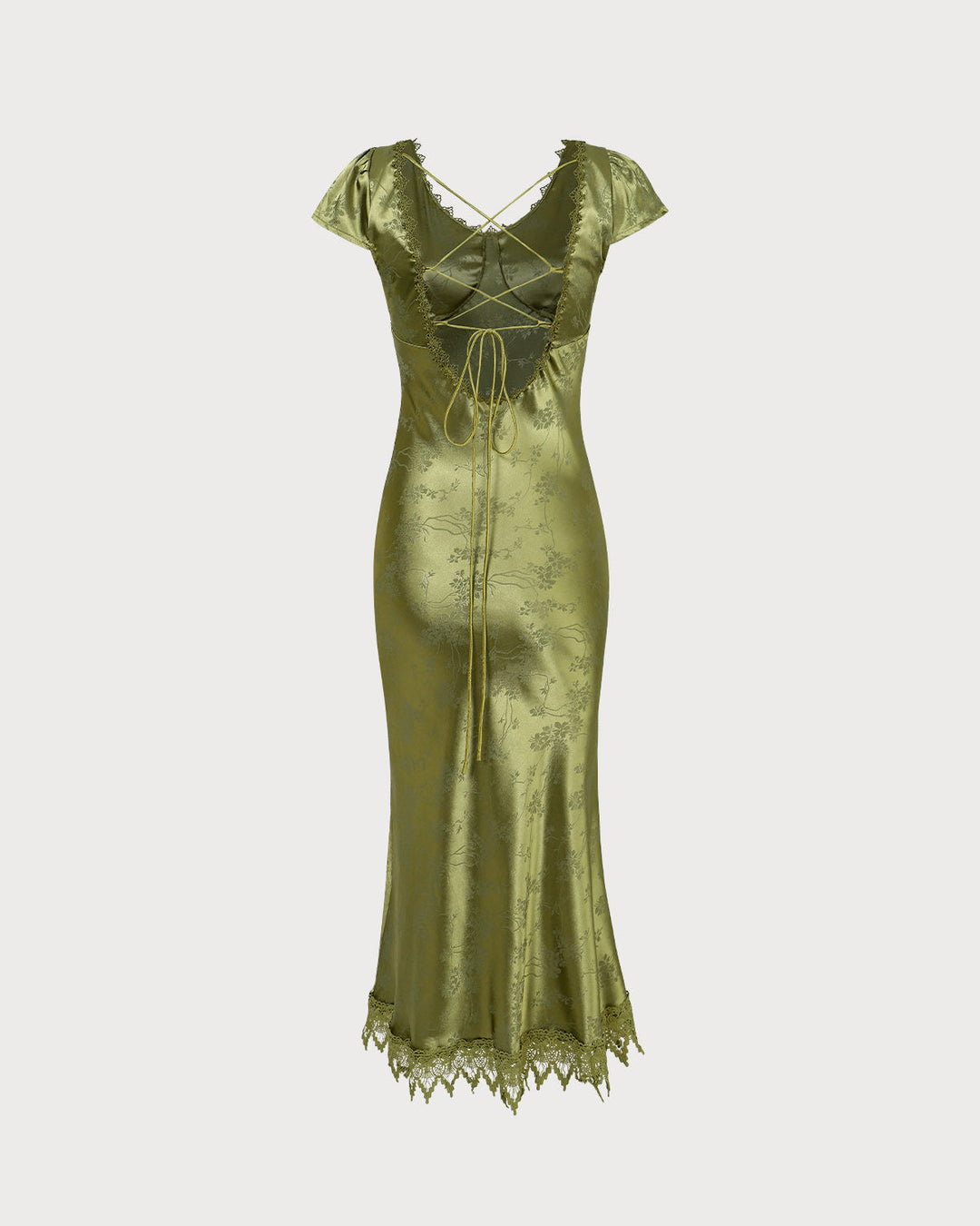 Textured Jacquard Midi Dress with Cap Sleeves