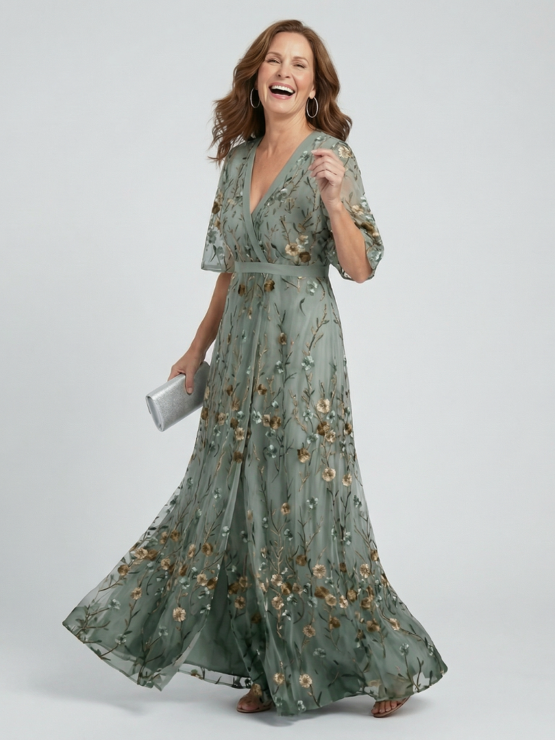 Isabelle | Halter Bloom Flow Maxi Dress