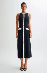 Irène Draped Midi Dress