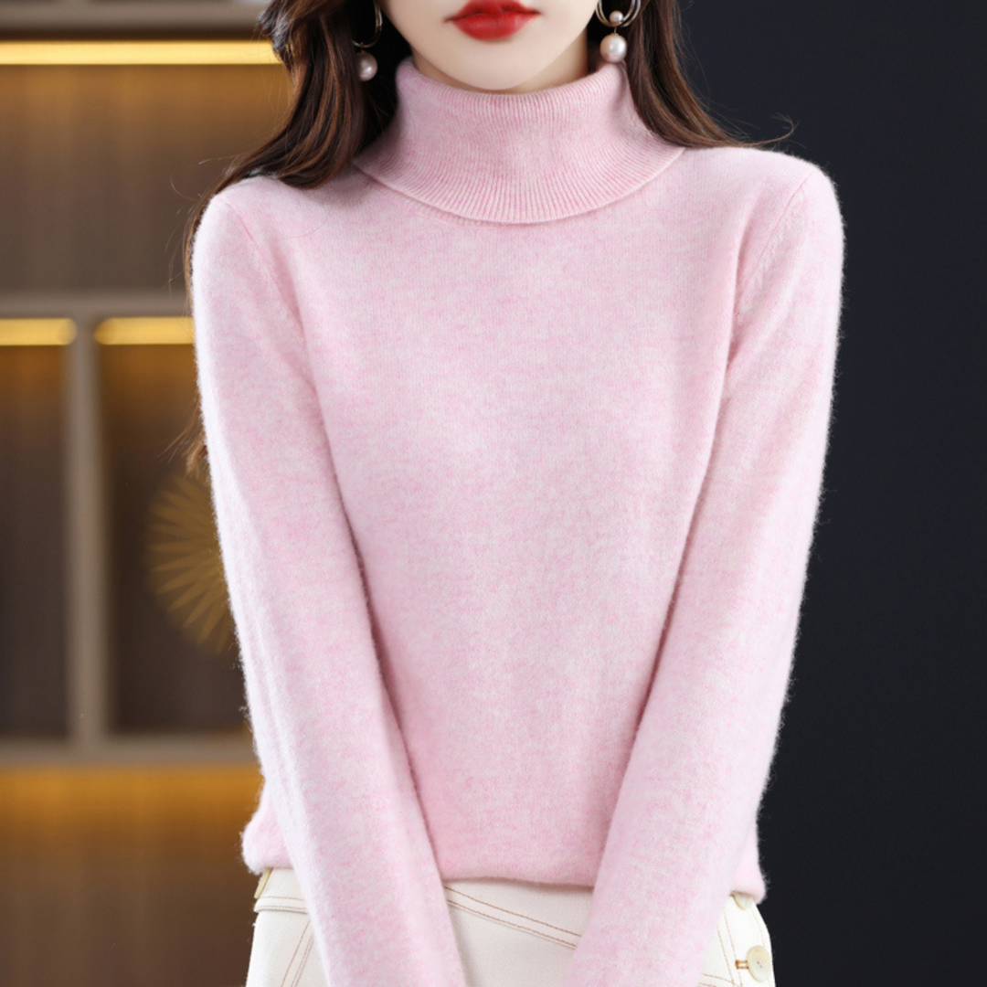 Women Elegant Turtleneck Sweater