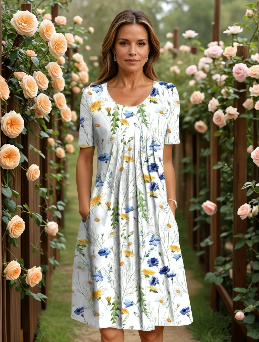 Marianne™ | Elegant Dress with Tummy Coverage