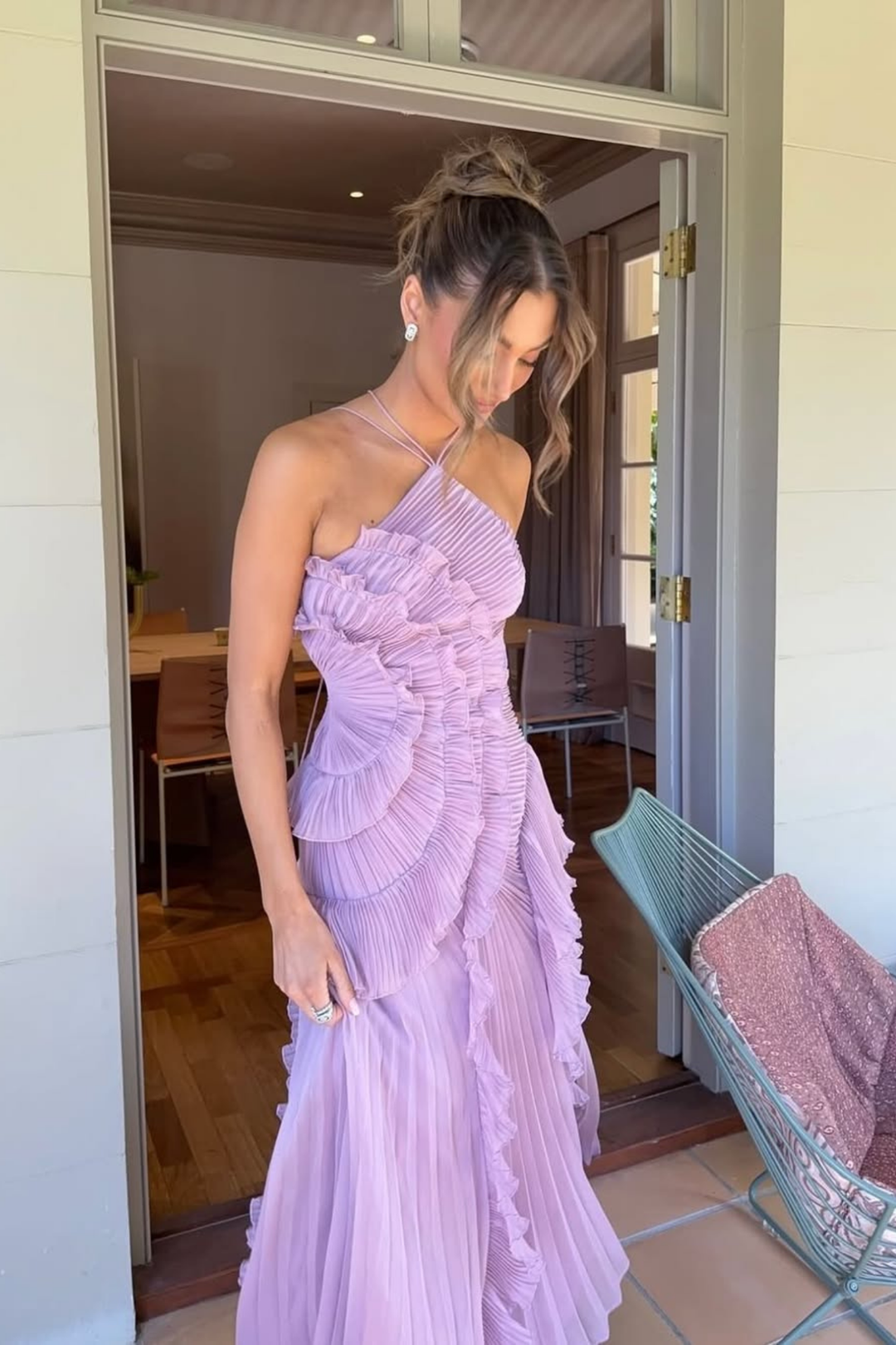 Laghetta Floral Wedding Guest Maxi Dress
