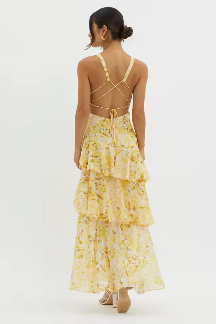 Dorotea Wedding Guest Floral Maxi Dress