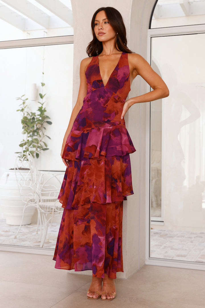 Dorotea Wedding Guest Floral Maxi Dress