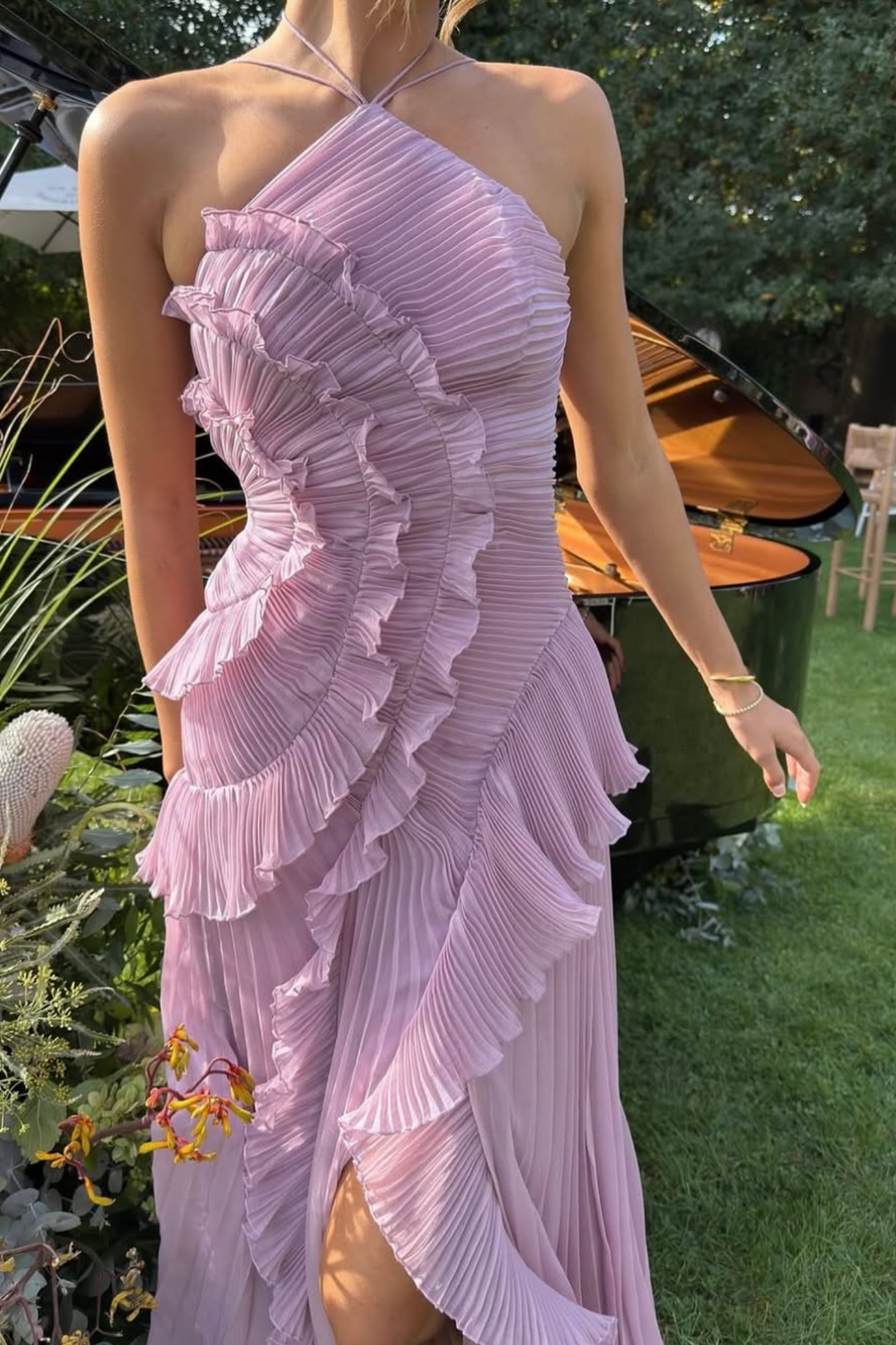 Laghetta Floral Wedding Guest Maxi Dress