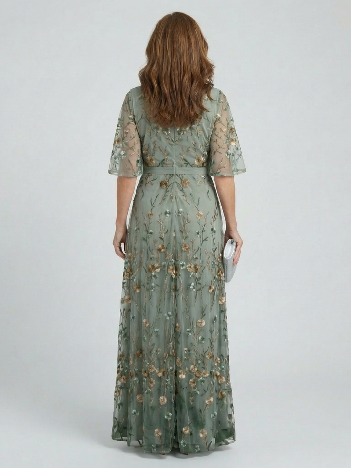 Isabelle | Halter Bloom Flow Maxi Dress