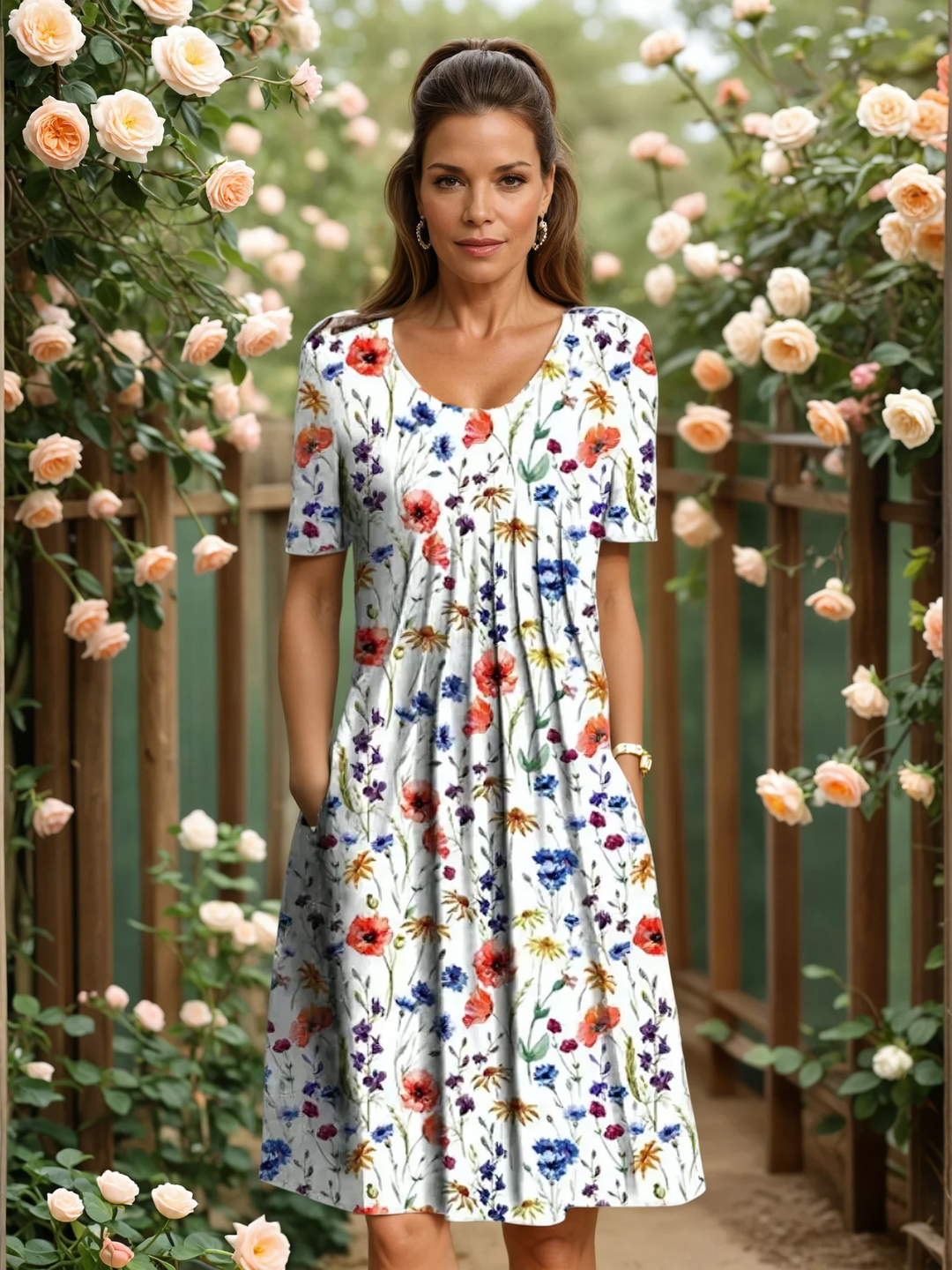 Marianne™ | Elegant Dress with Tummy Coverage