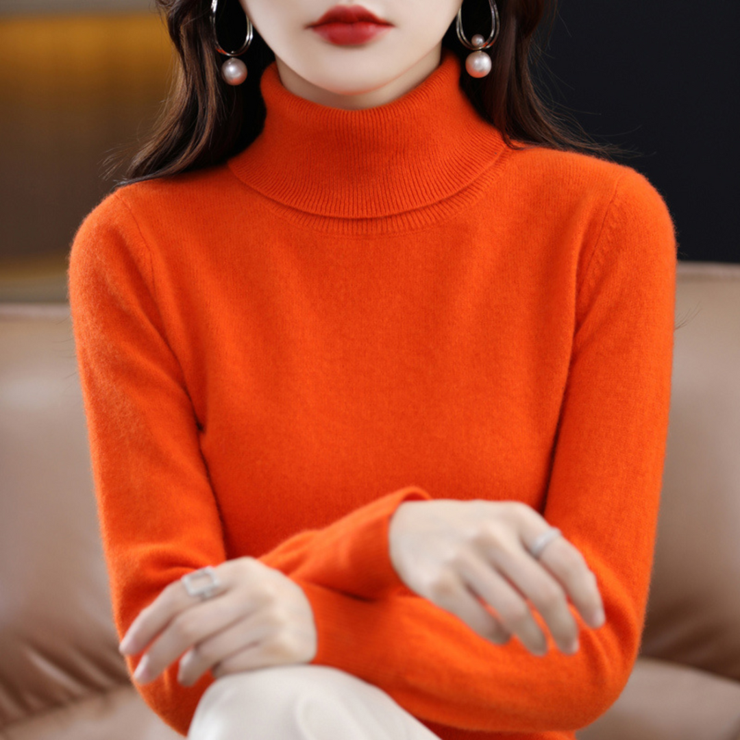 Women Elegant Turtleneck Sweater