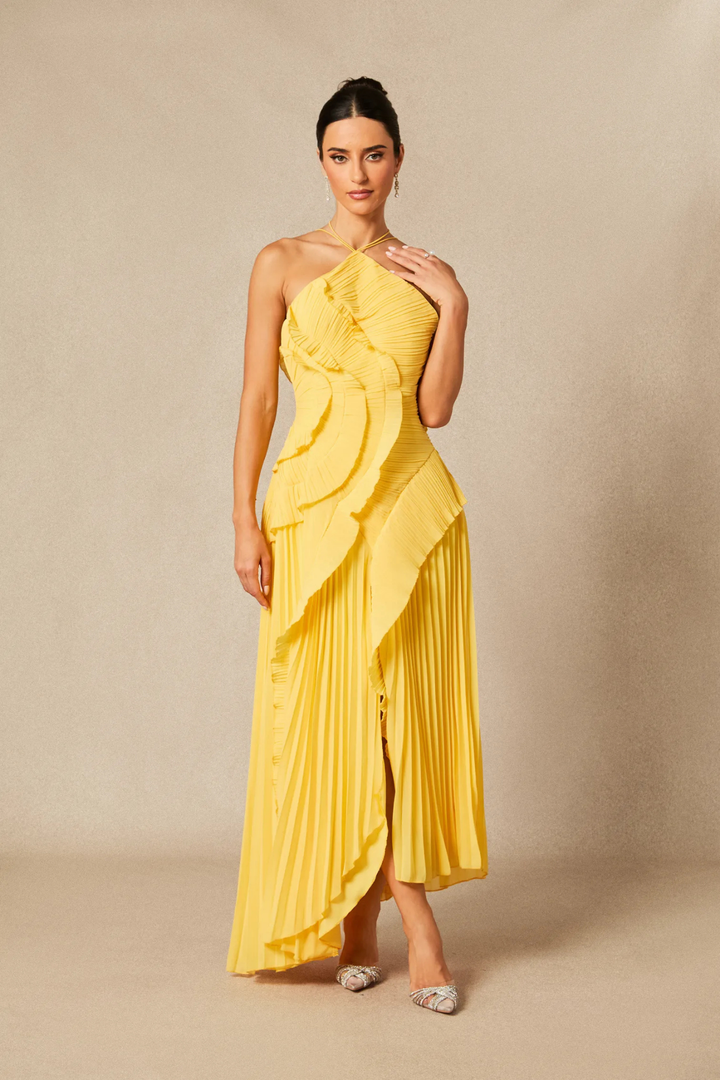 Laghetta Floral Wedding Guest Maxi Dress