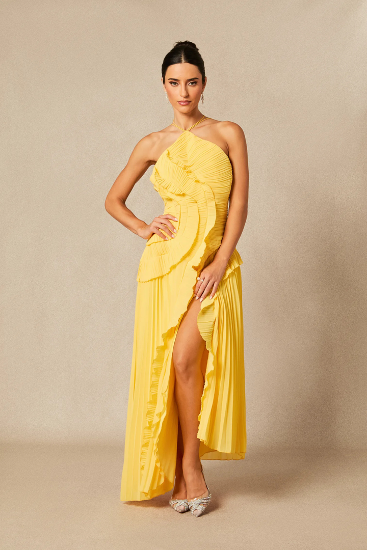 Laghetta Floral Wedding Guest Maxi Dress