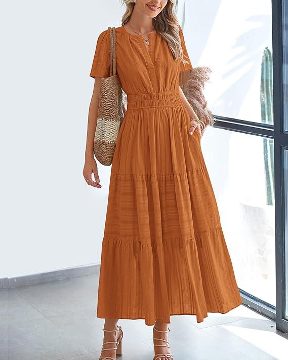 Amara Casual Maxi Dress Lightweight Boho Dress
