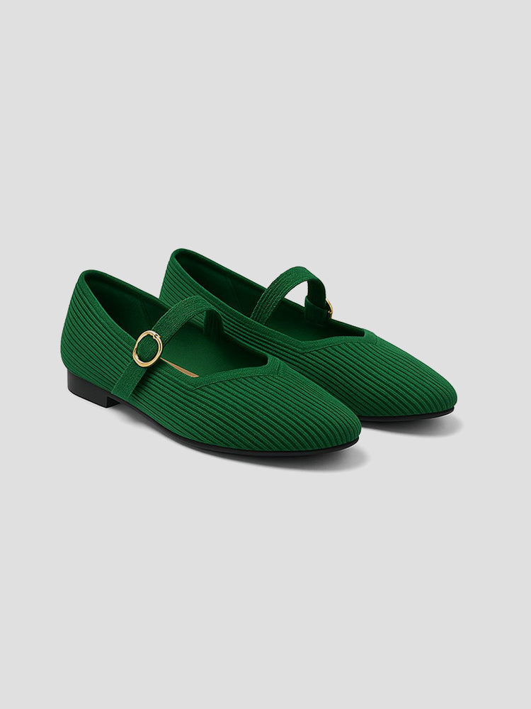 Mary-Jane Flats Toe
