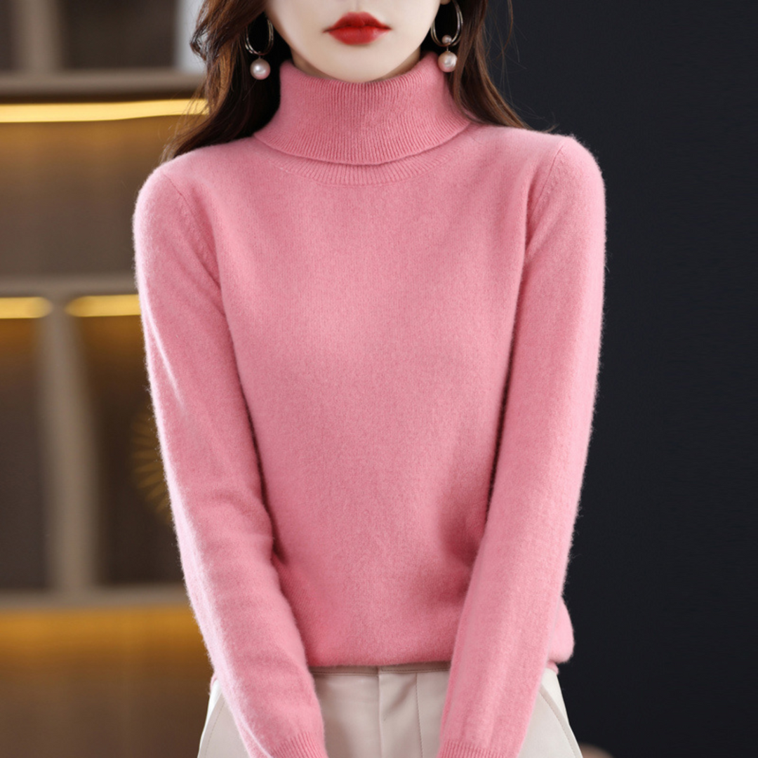 Women Elegant Turtleneck Sweater
