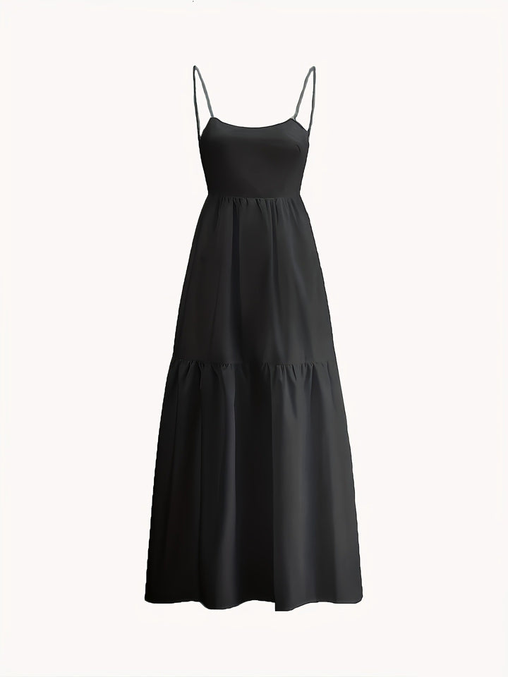 Backless Tiered Maxi Dress