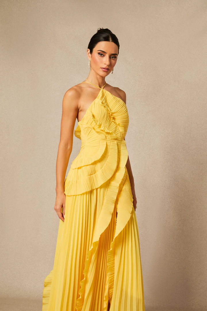 Laghetta Floral Wedding Guest Maxi Dress