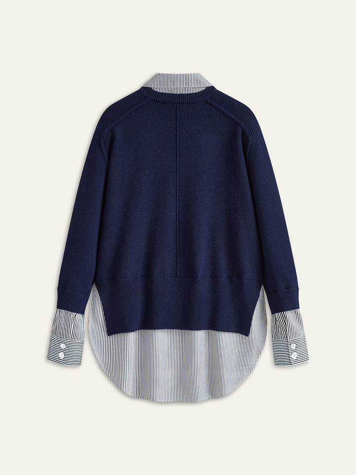 2 in 1 Polo Sweater