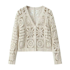Textured Knit Button Up Cardigan