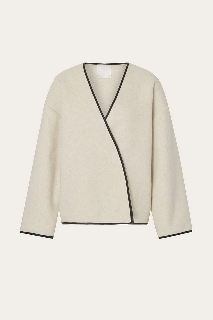 Delphine Elegant Wrap Short Coat