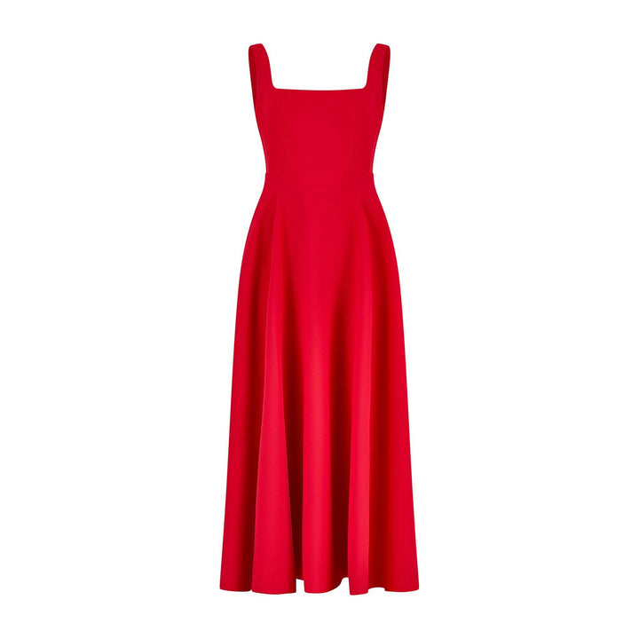 Alma Square Neck Midi Dress