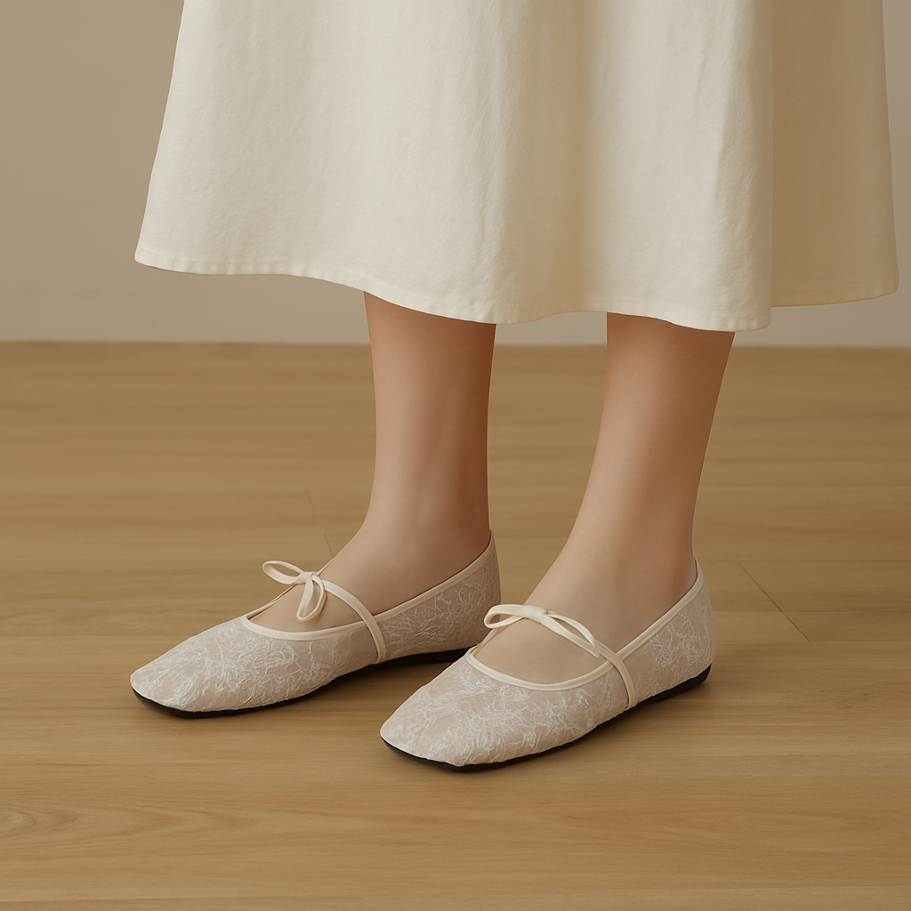 Vescara Lace Ballet Flats