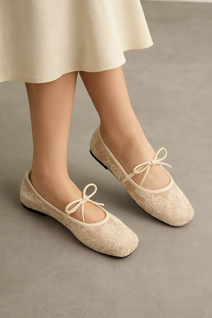 Vescara Lace Ballet Flats
