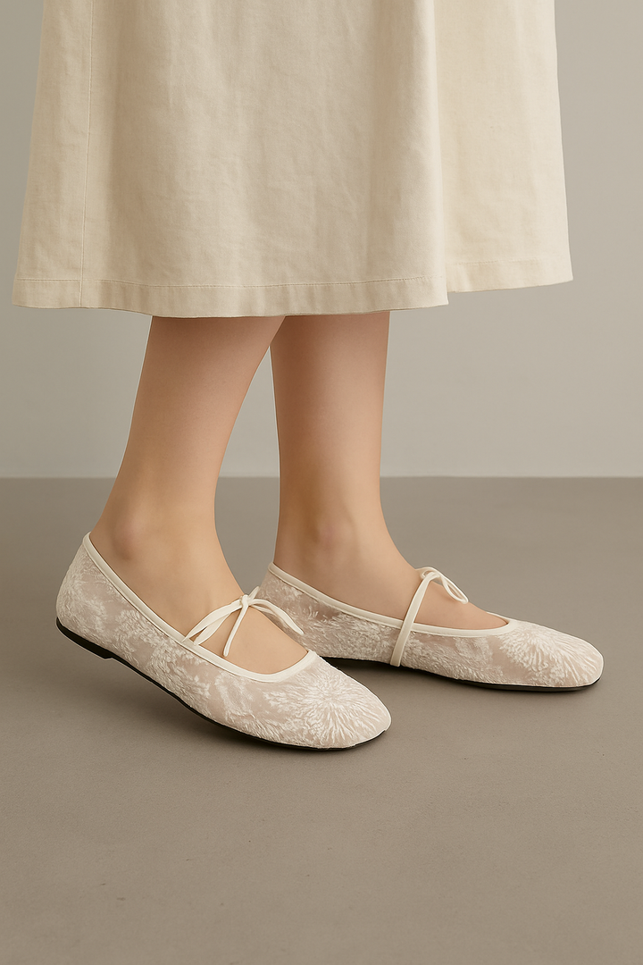 Vescara Lace Ballet Flats