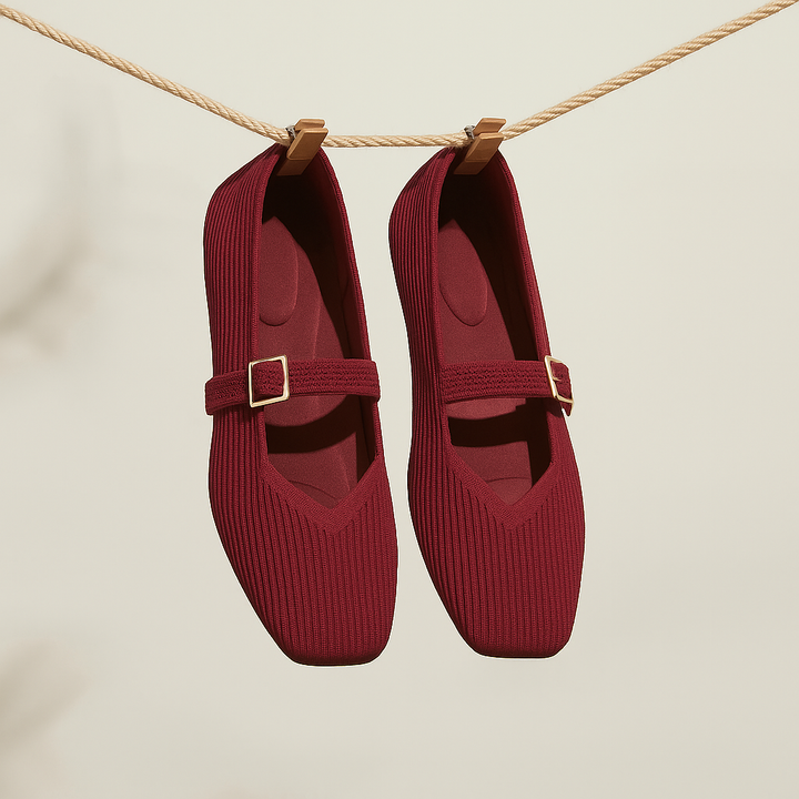 Mary-Jane Flats Toe