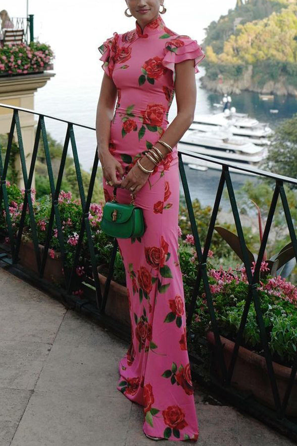 Timotea Floral Wedding Guest Maxi Dress
