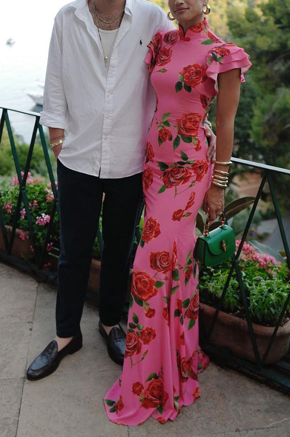 Timotea Floral Wedding Guest Maxi Dress