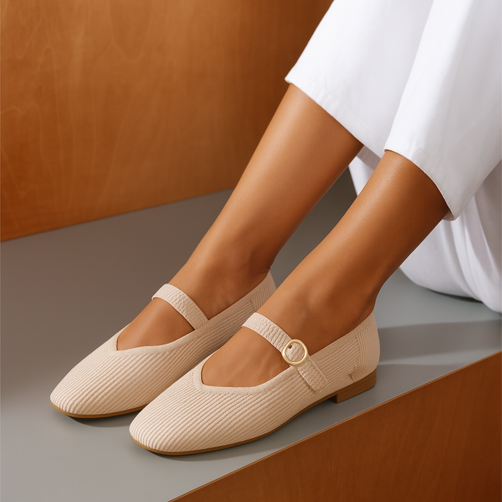 Mary-Jane Flats Toe