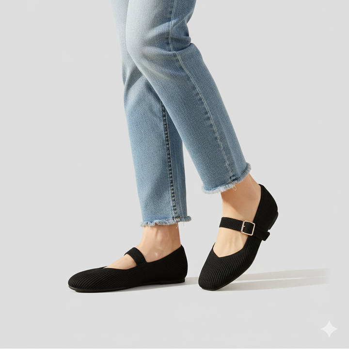 Mary-Jane Flats Toe