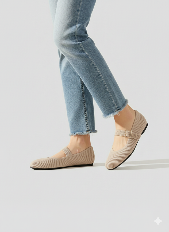 Mary-Jane Flats Toe