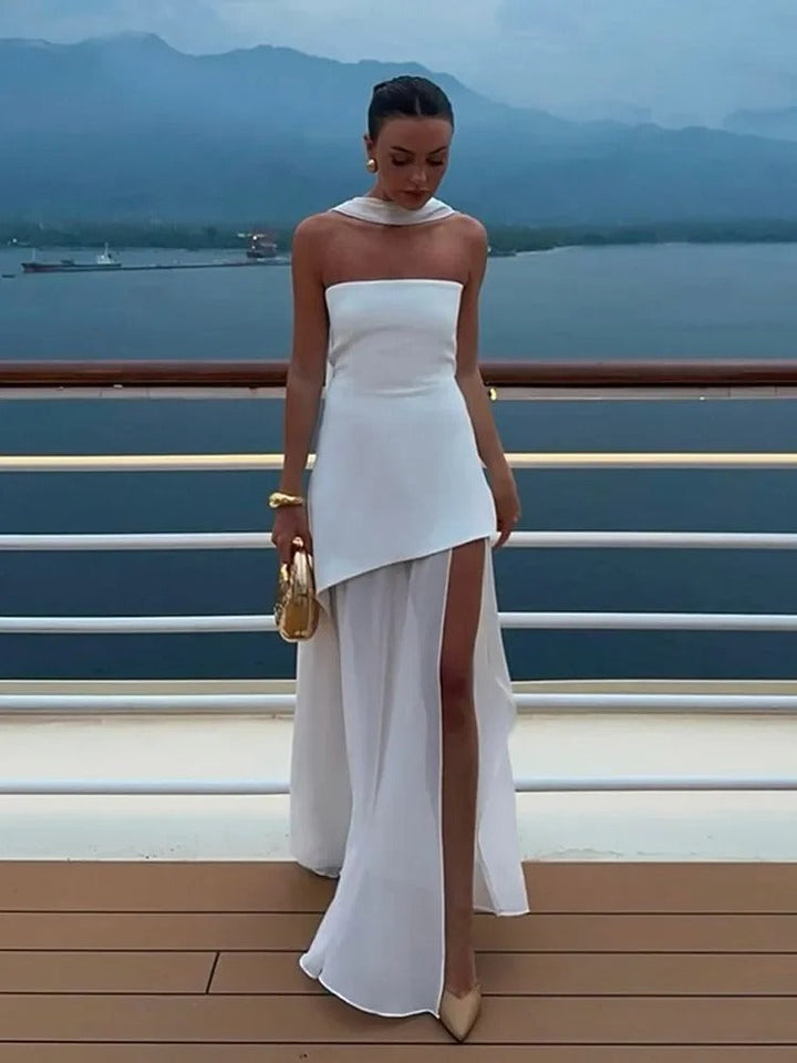 Luna’s Enchanted Motion High-Slit Maxi Dress