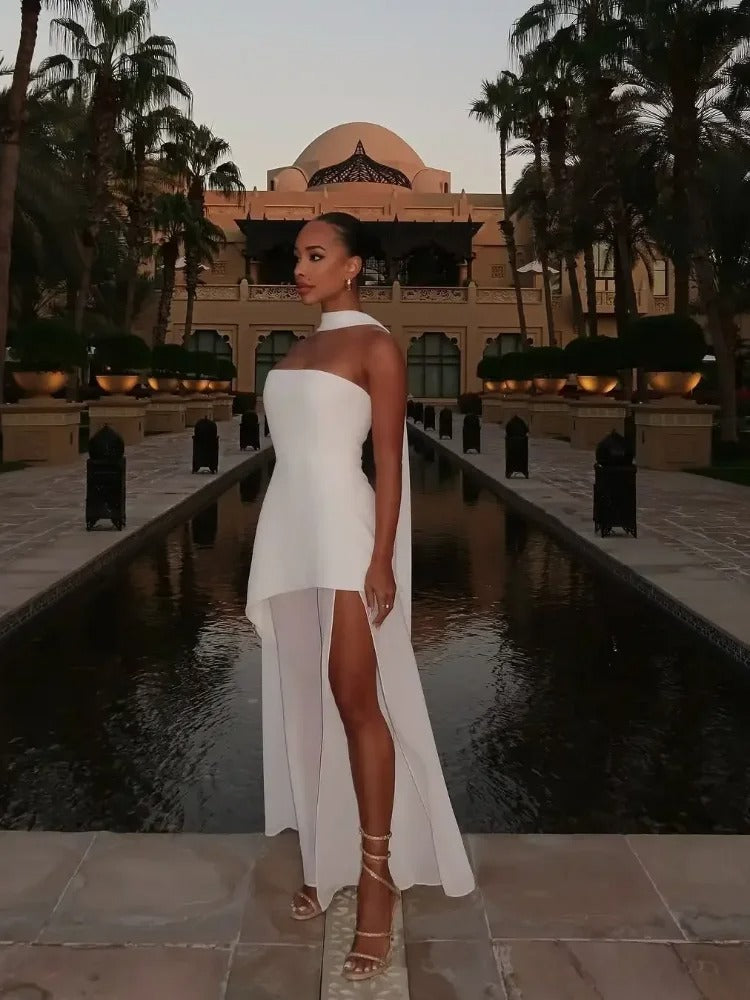 Luna’s Enchanted Motion High-Slit Maxi Dress