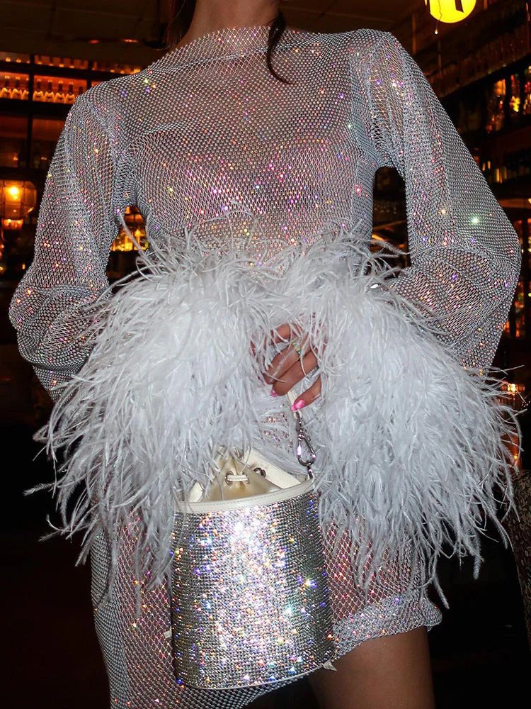 Luna's Metallic Cocktail Evening Dress
