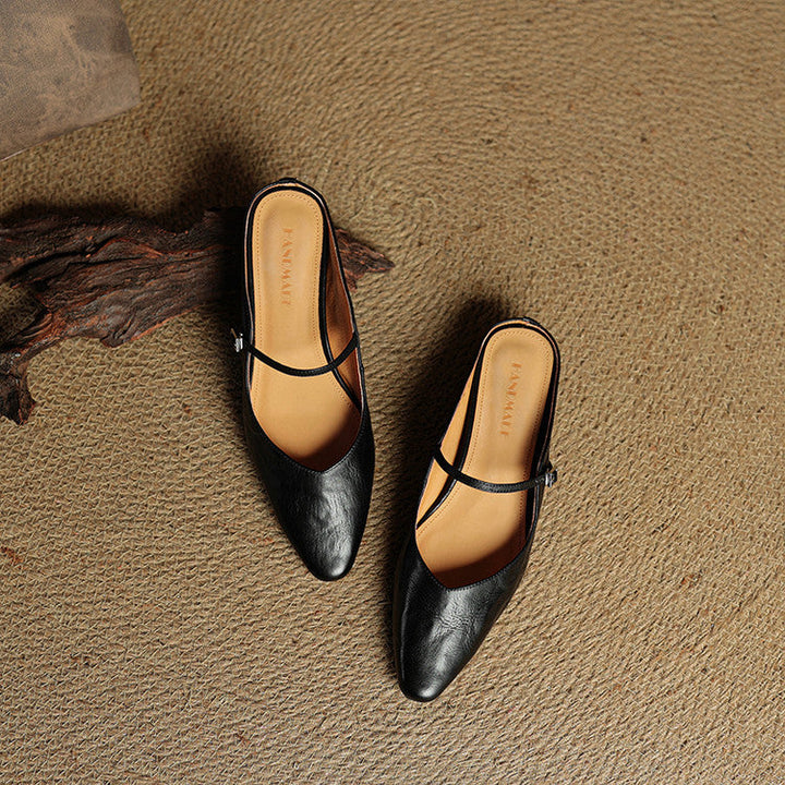 Fiorella Leather Mules