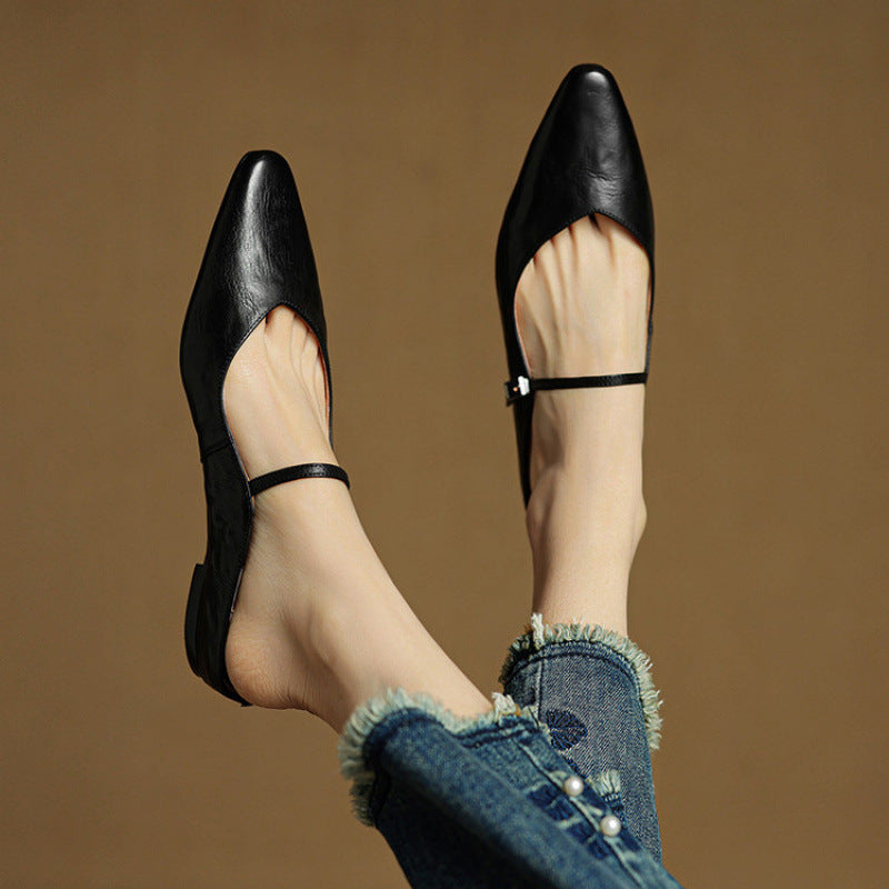 Fiorella Leather Mules