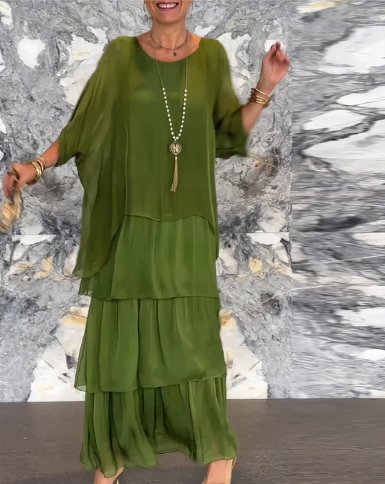 Carolina™ - Elegant Tummy Covering Maxi Dress