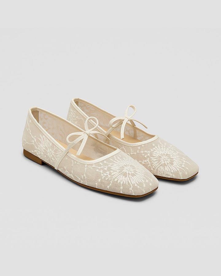 Vescara Lace Ballet Flats
