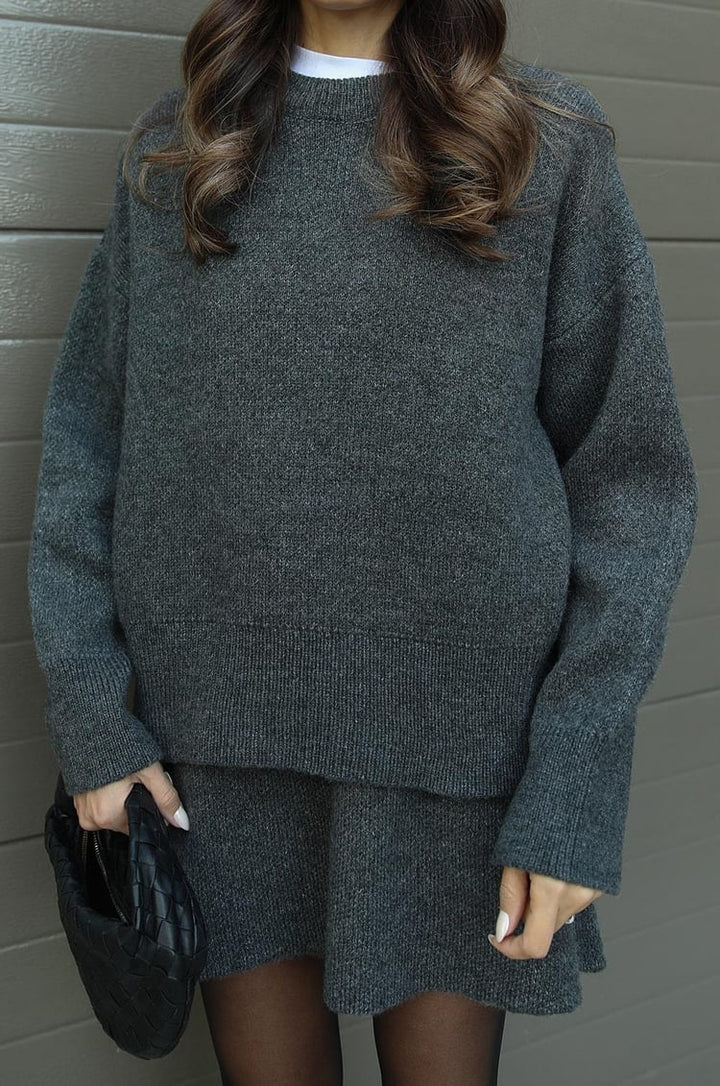 Bella Ribbed Sweater & Skirt Set