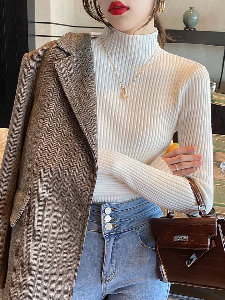 Alessandra Fitted Knit Turtleneck