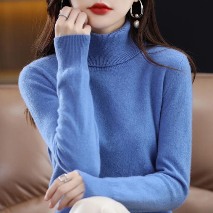 Women Elegant Turtleneck Sweater